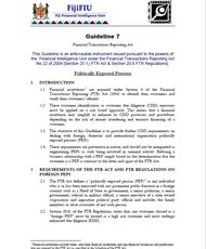 Fiji FIU Issues Guideline 7 - Politically Exposed Persons